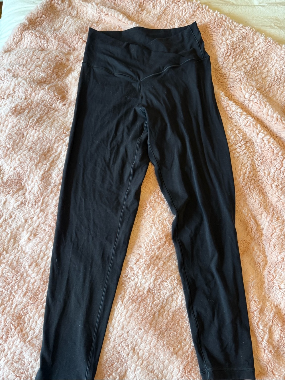 aerie 7/8 Crossover Black High-Waist Active Leggings
